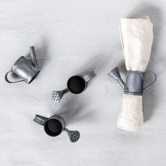 Watering Can Napkin Rings Set of 4