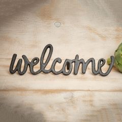 Cast Iron Tabletop Welcome Sign