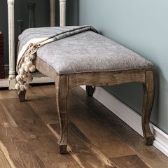 Country Cushion Wood Bench
