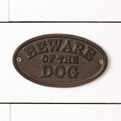 Beware Of The Dog Sign Set of 2