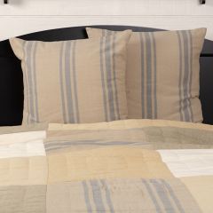 Farmhouse Grain Sack Stripe Euro Sham