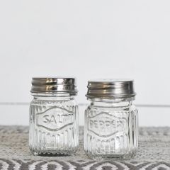 Classic Glass Salt and Pepper Shakers