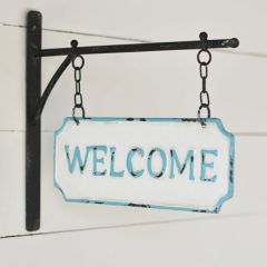 WELCOME Hanging Bracket Sign