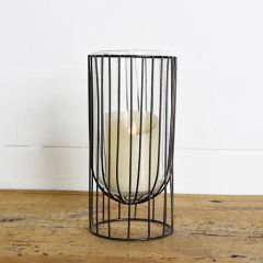 Modern Industrial Candle Holder 10 Inch
