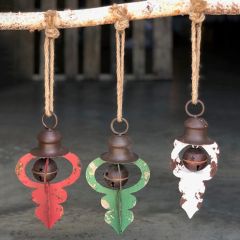 Hanging Metal Bell Decor Set of 3