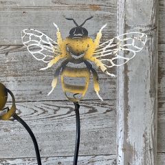 Rustic Bumble Bee Garden Stake