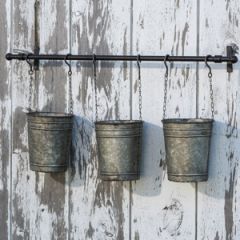 Metal Hanging Buckets Planter