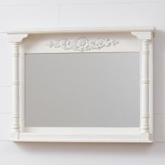 Mirror With Pillar Accents