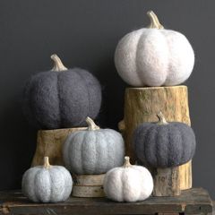 Fabulous Felt Pumpkin Set of 2