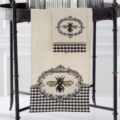 Embroidered Bee Crest Table Runner