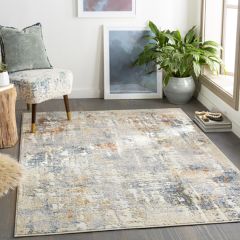 Faded Colors Modern Area Rug