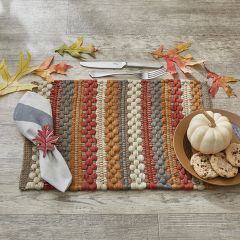 Fall Accents Chindi Placemat Set of 4
