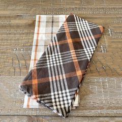 Fall Plaid Cotton Tea Towels Set of 2