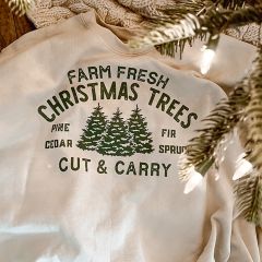 Farm Fresh Christmas Trees Cream Sweatshirt