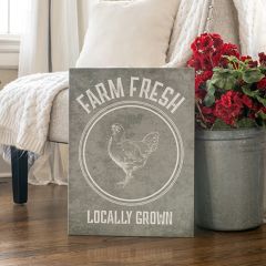 Farm Fresh Locally Grown Wall Sign