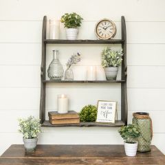 Farmhouse Accents Tiered Wall Shelf