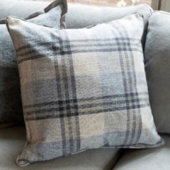 Farmhouse Plaid Throw Pillow