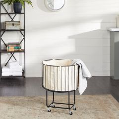 Farmhouse Rolling Storage Cart