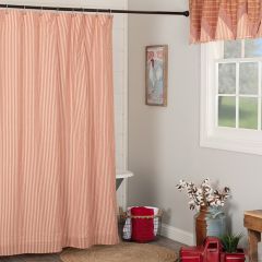 Farmhouse Ticking Stripe Shower Curtain
