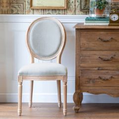 Farmhouse White Washed Dining Chair