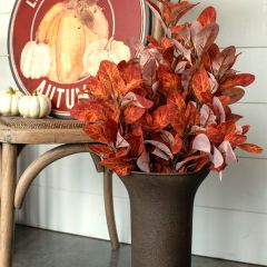 Faux Fall Leaves Floral Stem