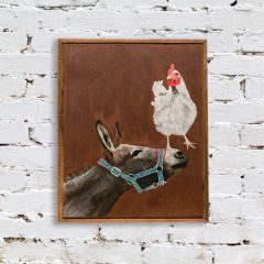 Chicken and Donkey Wall Art