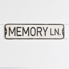 Memory Lane Street Sign Wall Decor