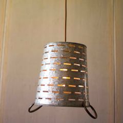 Metal Bucket Pendant Light