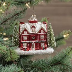 Festive Christmas House Ornament