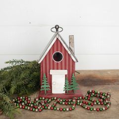 Festive Holiday Decorative Birdhouse