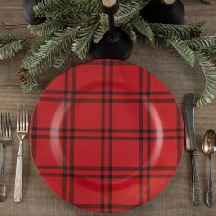 Festive Plaid Charger Plate