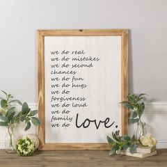 Framed Inspirational Love Sign
