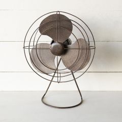 Decorative Vintage Inspired Metal Fan