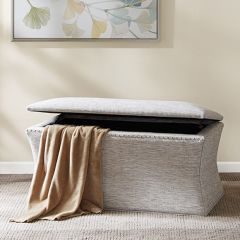 Curved Silhouette Storage Bench