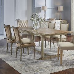 Flared Back Dining Chair With Cushion