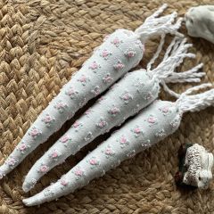 Floral Fabric Carrot Set of 3