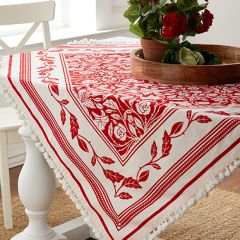 Floral Folk Art Tablecloth