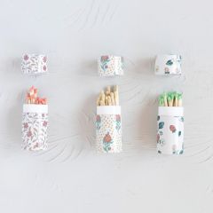 Floral Print Matchboxes with Safety Matches