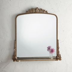 Floral Rimmed Decorative Mirror