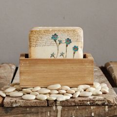 Flower Coasters and Wooden Holder