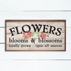 Flowers Blooms and Blossoms Framed Wall Sign