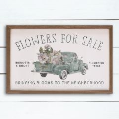 Flowers For Sale Truck Wall Art