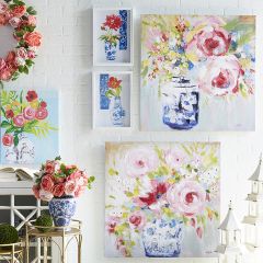 Flowers In Vase Wall Art Set of 2