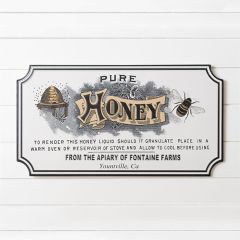 Fontaine Farms Honey Metal Wall Sign