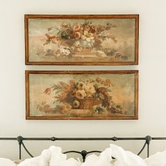 Framed Floral Canvas Prints Set of 2