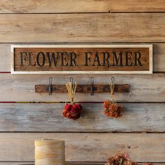 Framed Flower Farmer Wood Sign