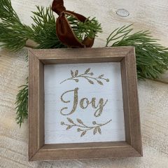 Framed Joy Ornament