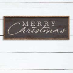 Framed Merry Christmas Wall Sign