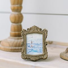 Framed Sailboat Canvas Tabletop Decor