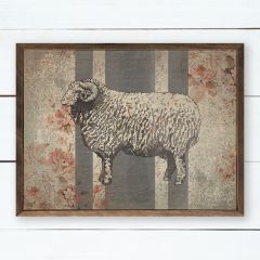 Framed Sheep Wall Art